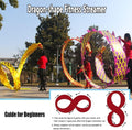Kids Wand Dragon Dance Ribbons Colorful Dragon Silk Flowy Spinning & Shaking, Dragon Print Dance Streamers, Chinese traditional folk toys Suitable for artistic dance gymnastics, rainbow pa(Color