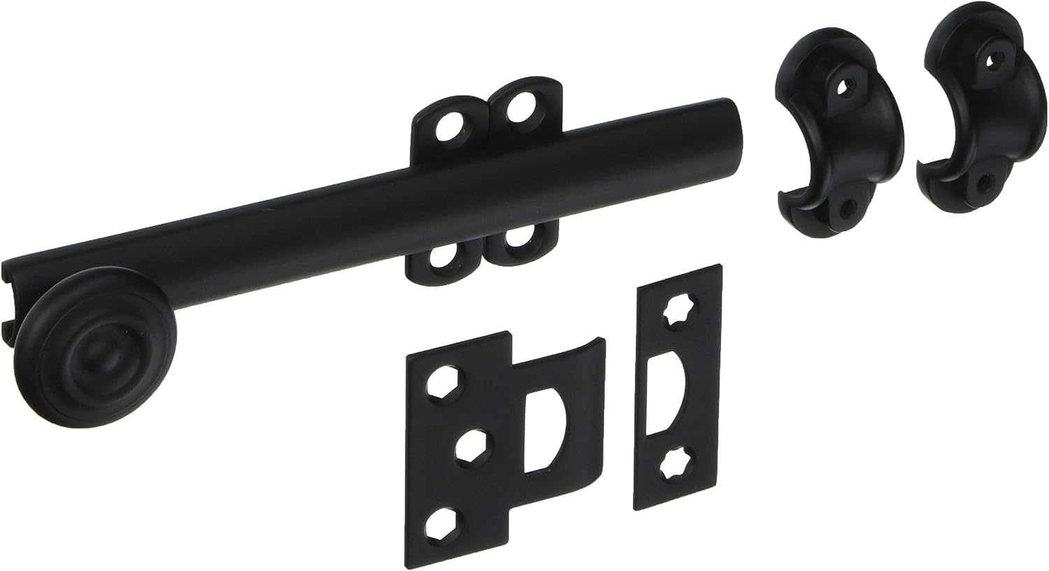 Baldwin 0379190 Surface Bolt, Black