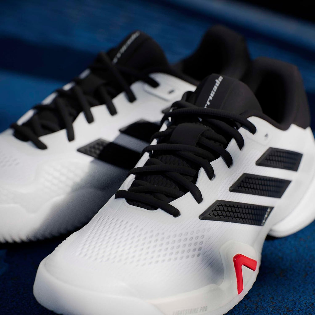 adidas Mens Barricade 14 Tennis Sneakers Shoes - Black, Orange