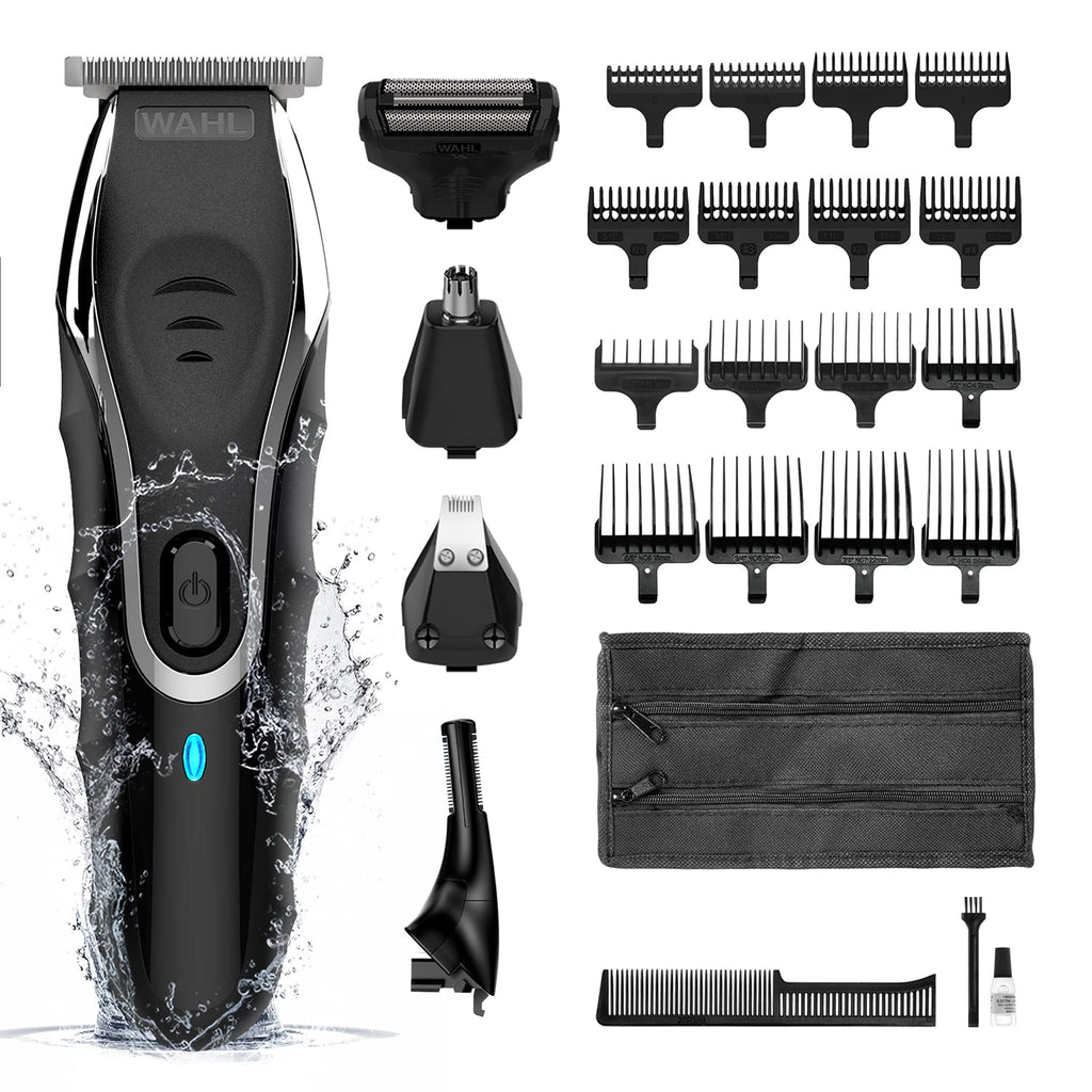 Wahl Aqua Blade 10 in 1 Multigroomer, with Eyebrow Attachment, Body Trimmers for Men, Men's Beard Trimmer, Stubble Trimming, Face Grooming, Fully Washable, Male Grooming Set, Amazon Exclusive
