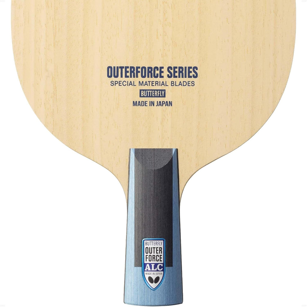 Butterfly Outerforce ALC CS Blade - Professional Butterfly Table Tennis Blade - Arylate-Carbon Fiber Blade - Good for Traditional or Reverse Backhand Penhold Style - Made in Japan