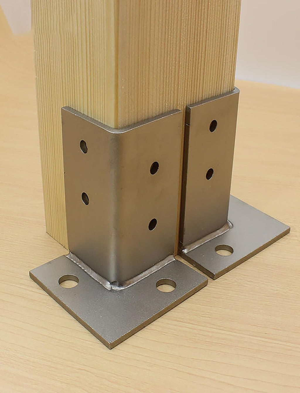 Post Anchor Post Base,Adjustable Pergola Patio Deck Galvanized Adjustable Standoff，Balcony Mailbox Lumber Base Bracket for In-ground Post Support with Screw