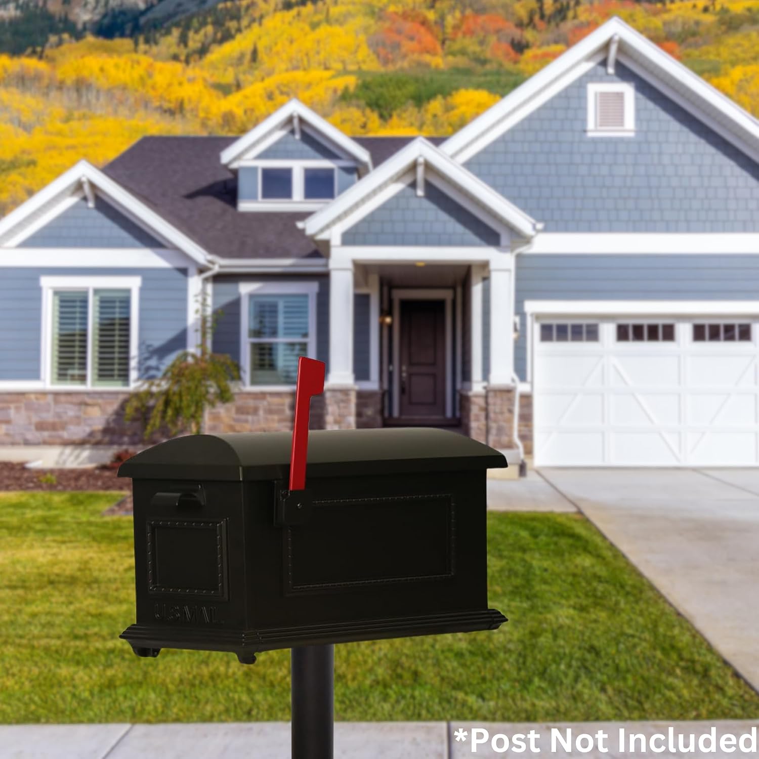 Special Lite Traditional Curbside Mailbox - Oil Rubbed Bronze Aluminum Mailbox for Post Mount - SCT-1010-ORB