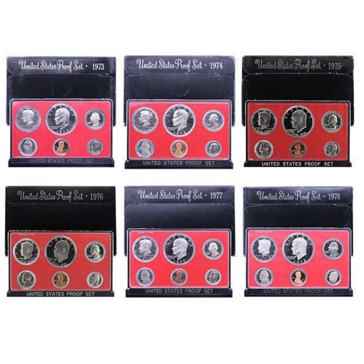 1973 S -1979 US Mint Set Clad Proof Set Run 42 coins