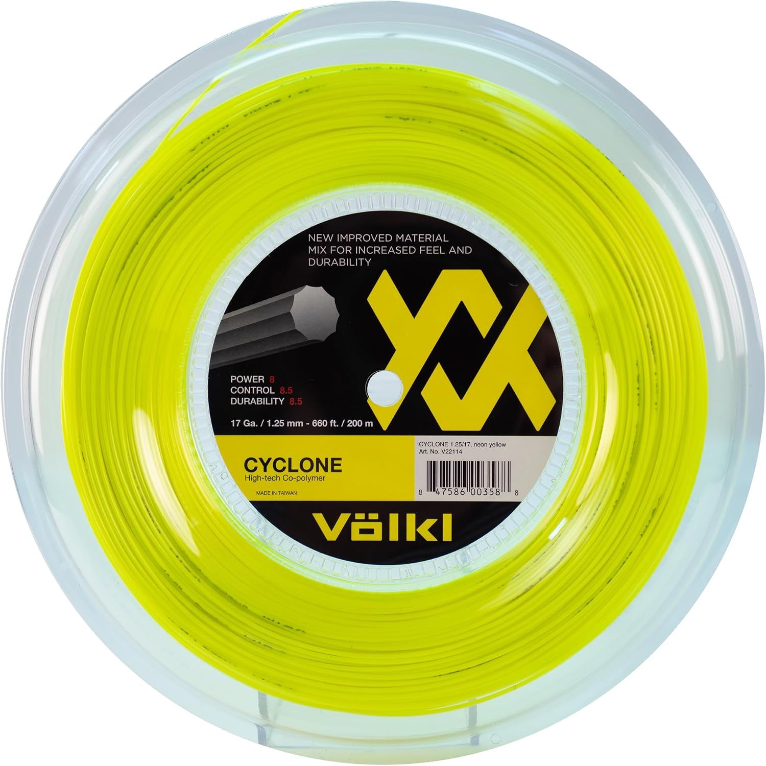 Volkl Cyclone Reel Neon Tennis String