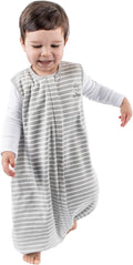 Woolino 4 Season Baby Sleep Bag or Sack with feet, Australian Merino Wool and Organic Cotton, Toddler Sleeping Bag, 3-4T, Birch Gray