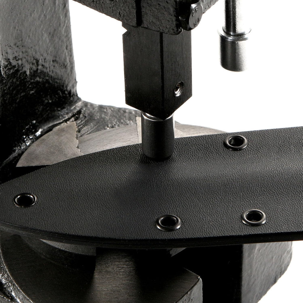Eyelet Setting Press + #6-9 & #8-9 Eyelet Bundle - (Master Series Press) - (Includes: Arbor Press, 3/16 + 1/4 Eyelet Setting Dies) - (#6-9 & #8-9 Black Coated Eyelets) - for DIY Hobby & C