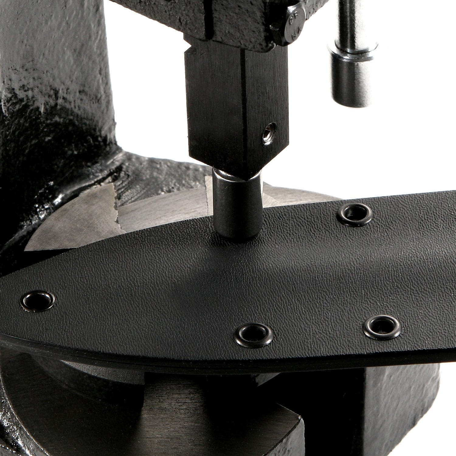 Eyelet Setting Press + #6-9 & #8-9 Eyelet Bundle - (Master Series Press) - (Includes: Arbor Press, 3/16 + 1/4 Eyelet Setting Dies) - (#6-9 & #8-9 Black Coated Eyelets) - for DIY Hobby & C