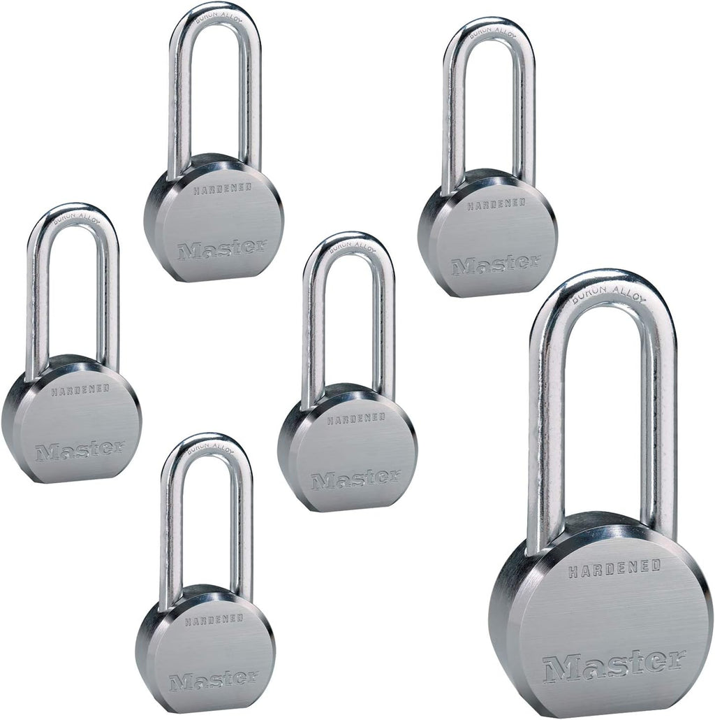 Master Lock - (6) High Security Pro Series Keyed Alike Padlocks w/12 Keys, 6230NKALH-6 w/BumpStop Technology