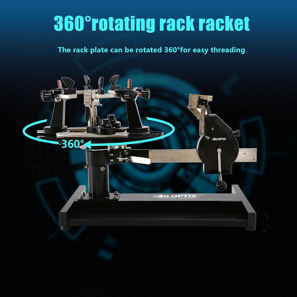 GT-160 Tennis Racket Stringing Machine Manual Desktop Progression Racket String Tools, with Tools and Accessories