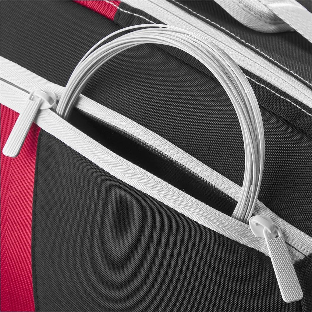 Wilson Tennis Badminton Racket Bag COURAGE COLLECTION (College Collection) Holds 2 to 15 Racquets (Based on Medium Weight Racquets)