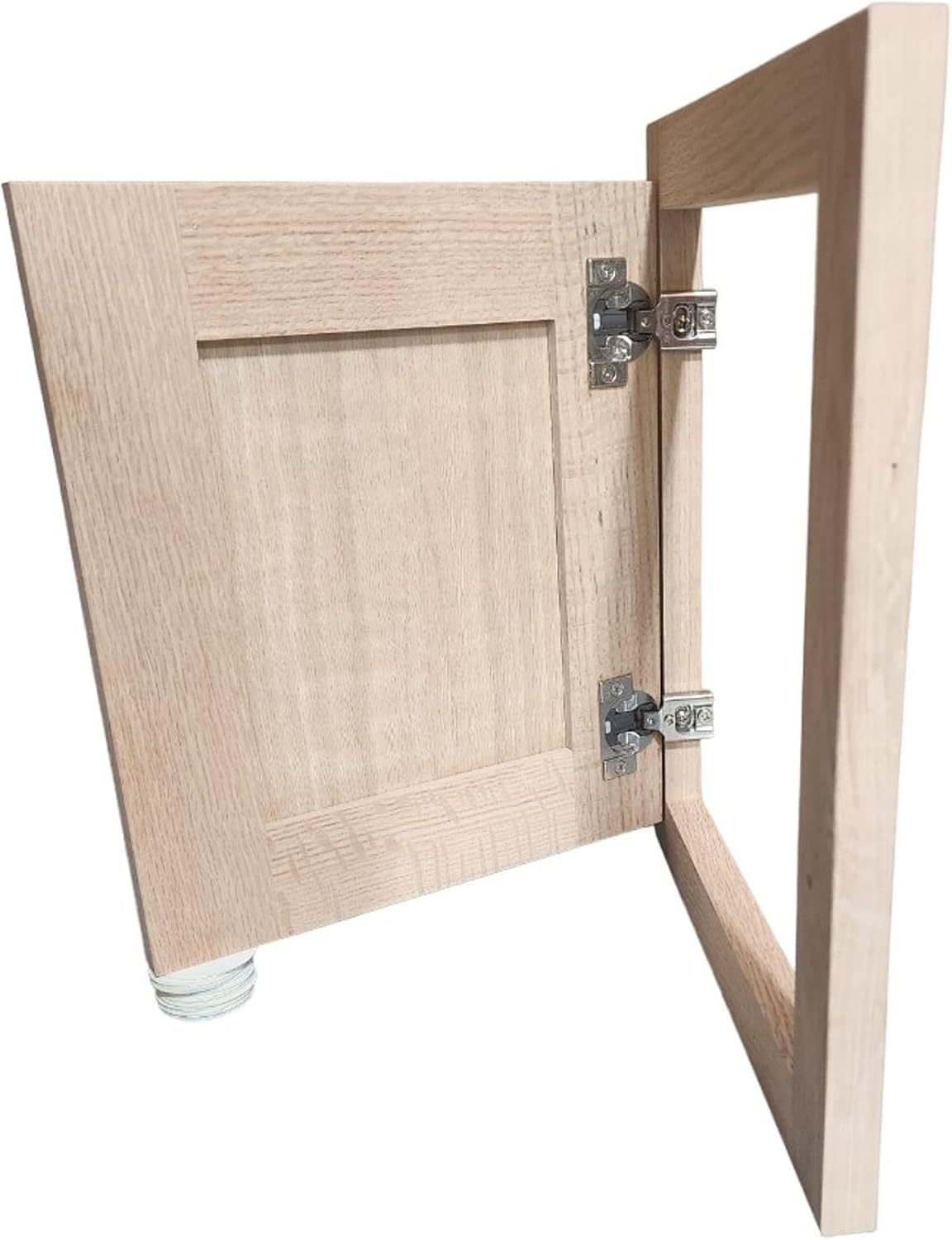 Fast-Shipped-Filters 12x12 Laundry Clothes Chute Door - Oak Framed Shaker Unfinished
