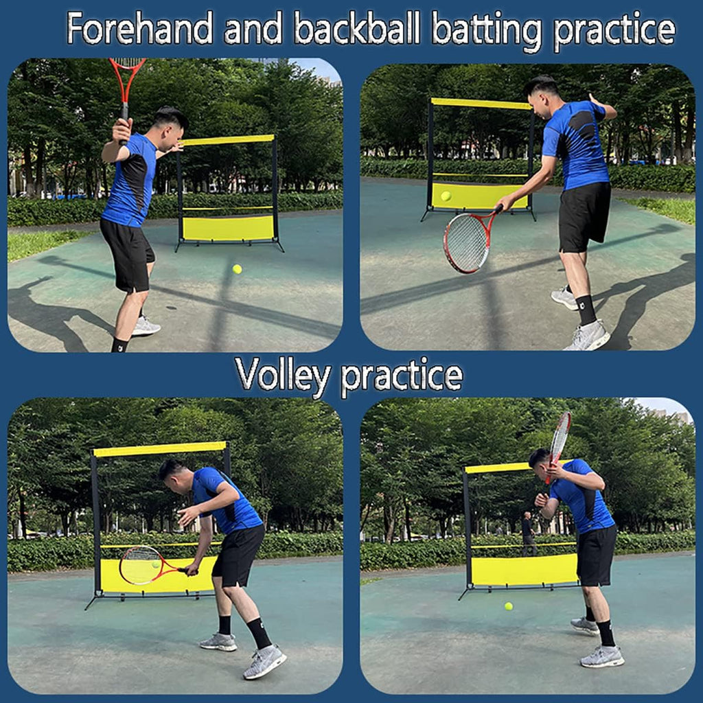 Portable Tennis Rebounder Tennis Practice Wall for Indoor & Outdoor Training Training Equipment Tennis Rebound Net (5.9x11.8ft)