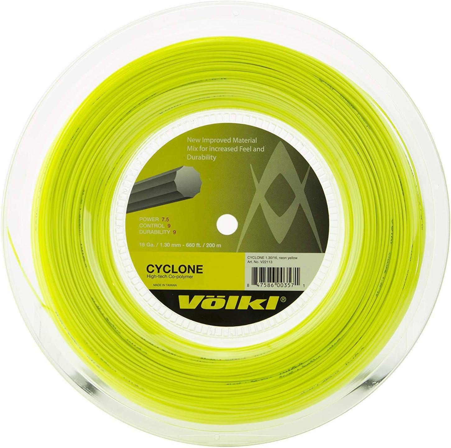 Volkl Cyclone Reel Neon Tennis String
