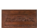 Handmade Wooden The Last Supper Wall Decor for Dining Room | 20 Inch, Beechwood, Two Hooks on the Back, Jesus and the Twelve Apostles, Christian Gift