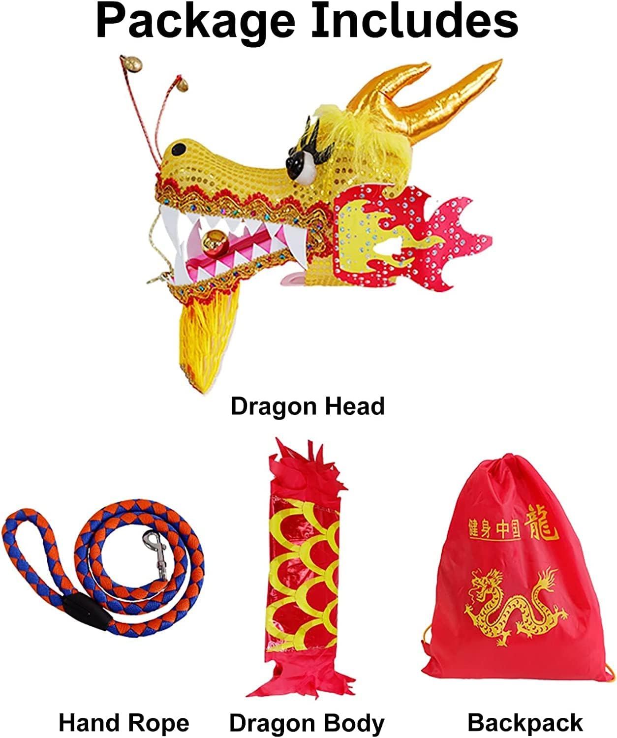 NOLLAM Outdoor 8m/26ft Chinese Traditional Dragon Dance Ribbon Streamer Flinging Spiral Practice 3D Silk-Like Flowy Spinning & Shaking Poi for New Year Spring Festival Gifts Wu Long, Green