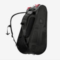 Cancha Racquet Bag Pro, Weatherproof 6-Racquet Tennis Bag for Travel, Black | Ventilated shoe pocket, padded straps and multi-compartment storage for shoes, clothes and gear. Recycled ripstop nylon.