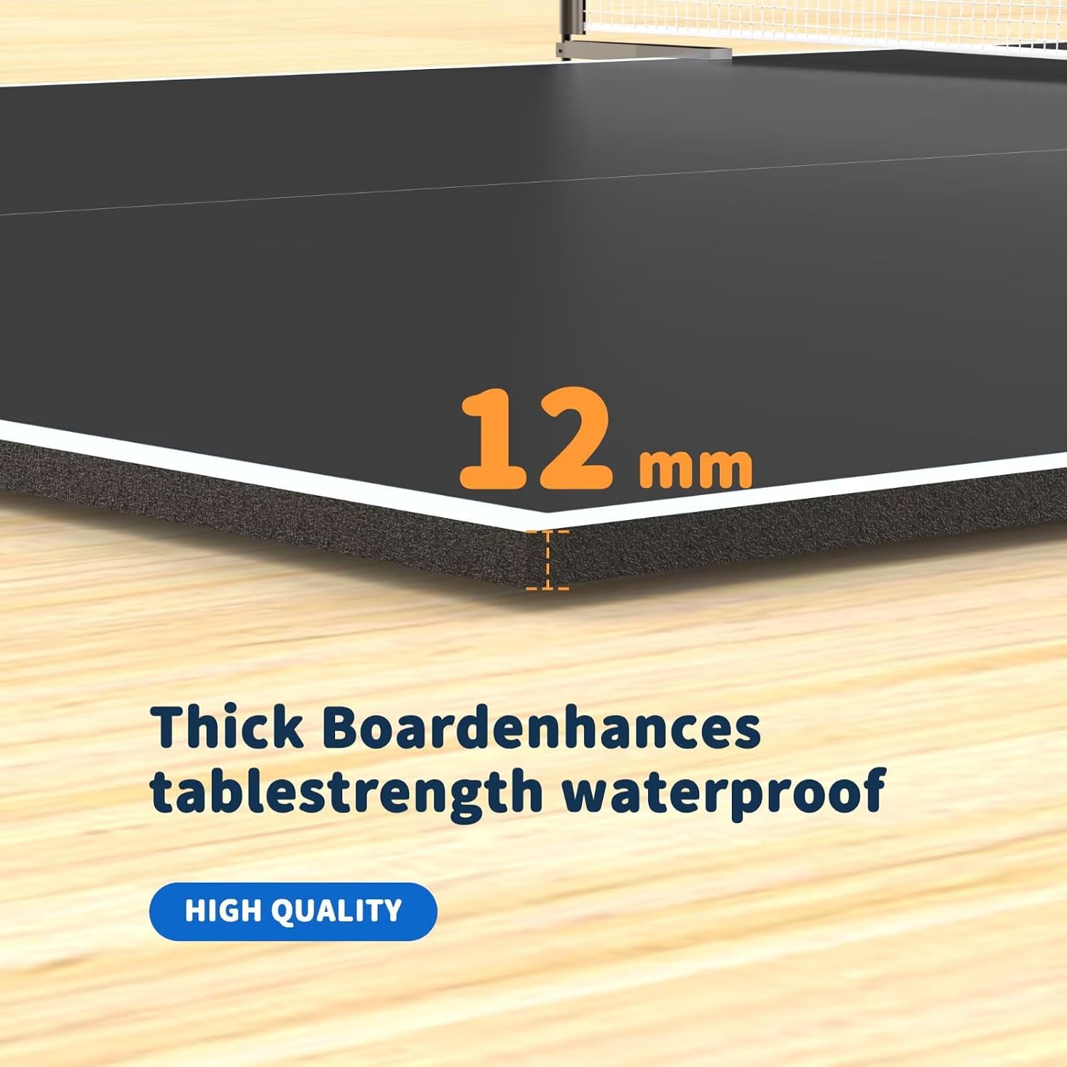 Ping Pong Table Topper for Pool Table, 8X4 FT Foldable Table Tennis Table Conversion Top with Net & Premium Foam Padding - Perfect for Family Game Rooms