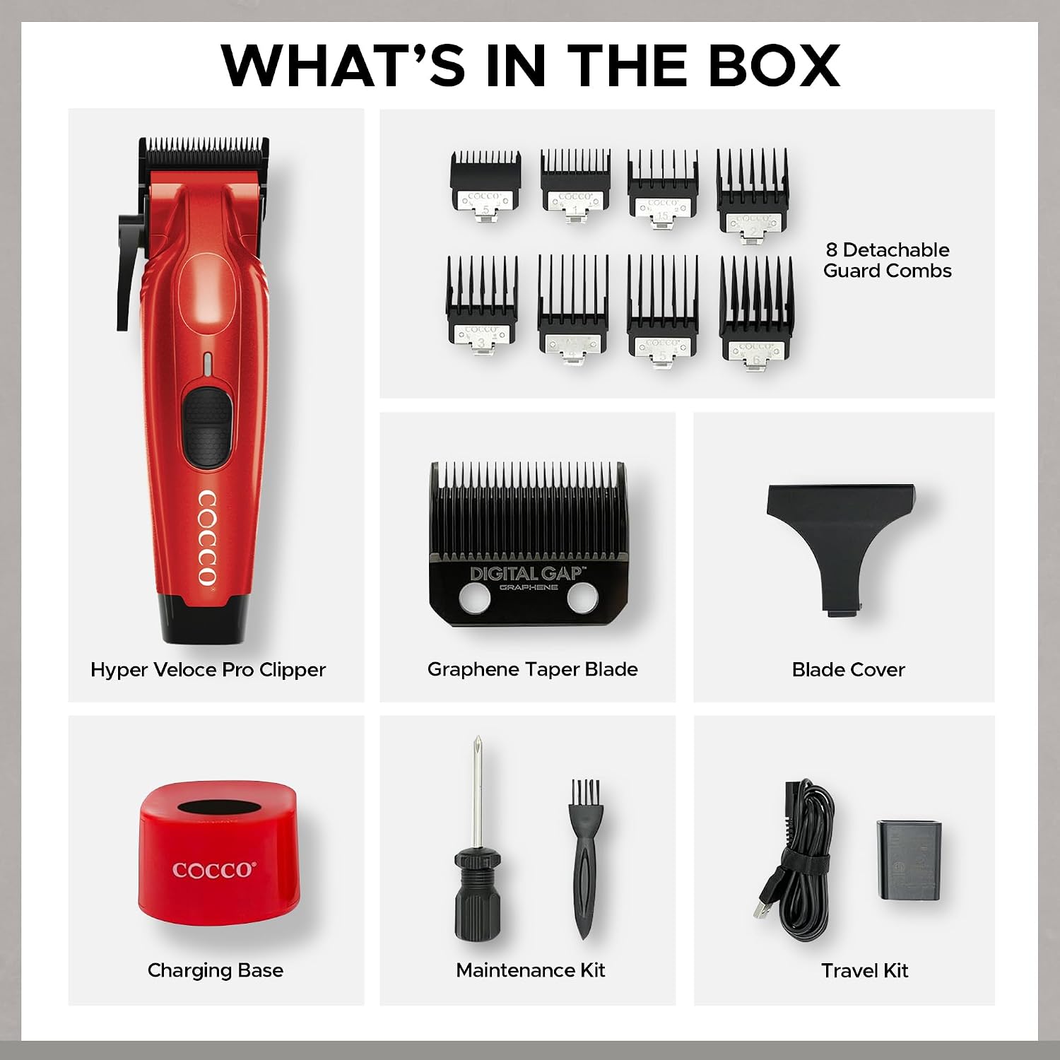 Cocco Professional Hyper Veloce Pro Clipper, Digital Gap Ambassador
