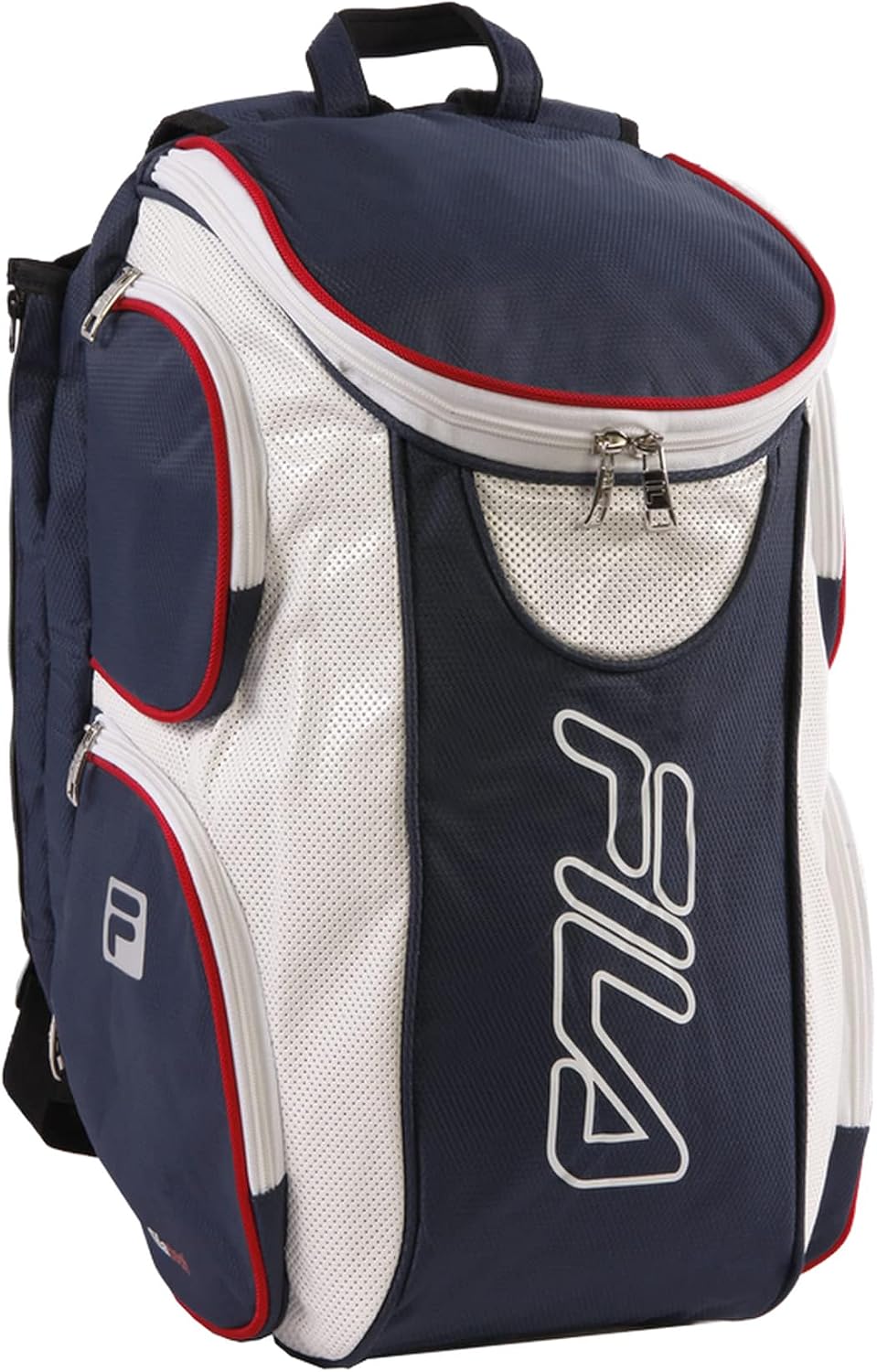 Fila Ultimate Tennis Backpack with Shoe Pocket, Navy/White/Red
