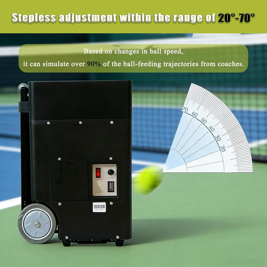 Multifunctional Smart Tennis Ball Machine and Tennis Ball Feeder, Coach Assistance Tool and Teen Training Partner, for Beginners, Advanced Players and Pro Camps