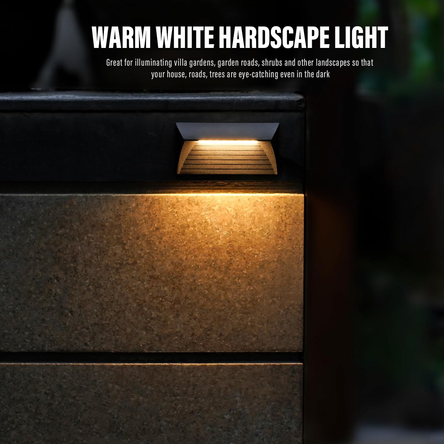 VENUS MANUFACTURING 2W Low Voltage Deck Lights LED Outdoor Stair Lights 3000K 12V Wired Step Lighting, Die-cast Aluminum for Fence, Yard, Patio, and Pathway (12Pack)