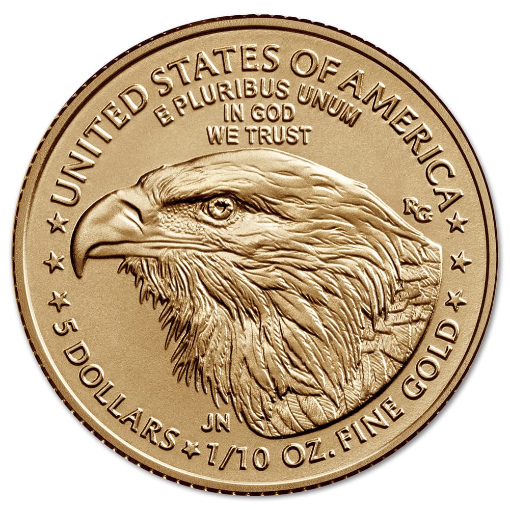 2024 ‎ 1/10 oz American Gold Eagle Coin Brilliant Uncirculated with a Certificate of Authenticity $5 Seller Mint State