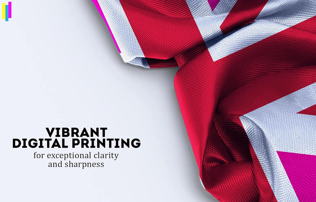 AGAS Large Pink Union Jack Flag 10x15 Ft - Printed 200D Nylon - Rope Thimble Brass Grommet Stitched Edges Fade Proof Sharp Colors - Big Size UK Pink Pride flag
