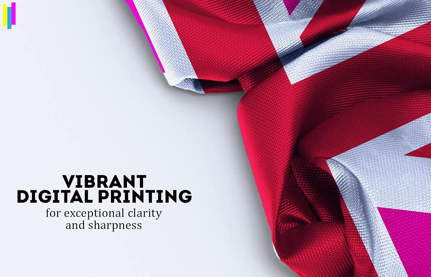 AGAS Large Pink Union Jack Flag 10x15 Ft - Printed 200D Nylon - Rope Thimble Brass Grommet Stitched Edges Fade Proof Sharp Colors - Big Size UK Pink Pride flag