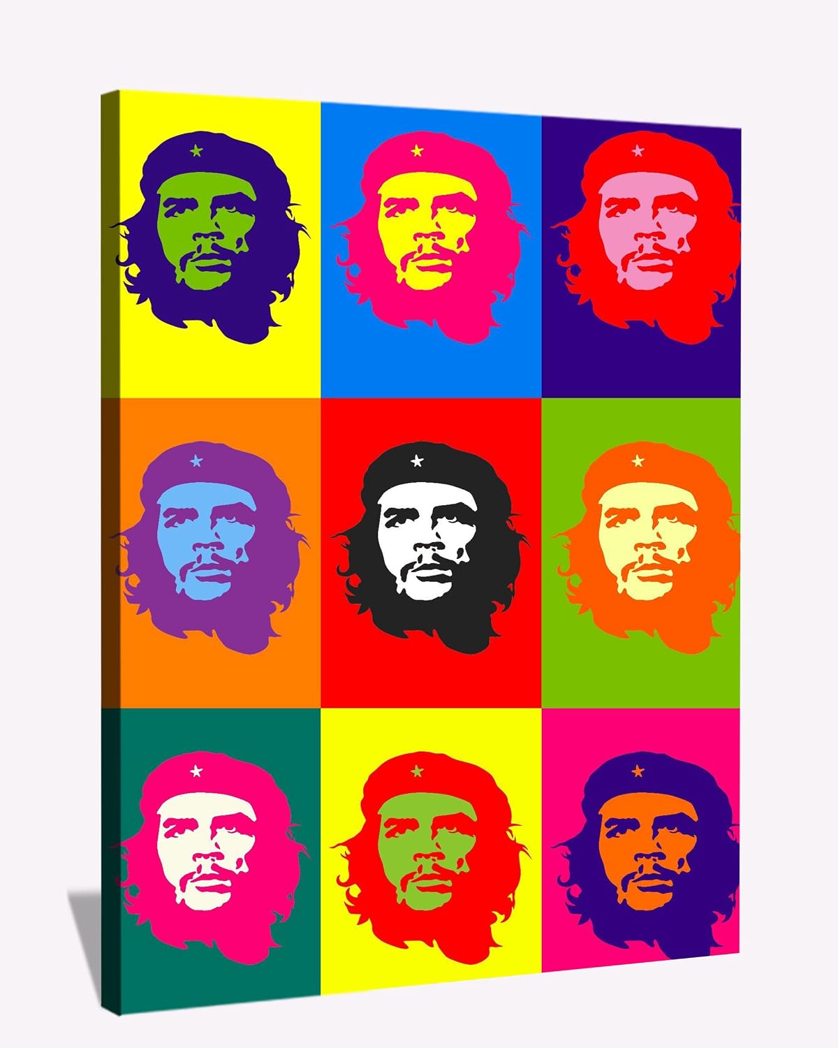 Andy Warhol Canvas Wall Art Warhol Pop Art Ernesto Guevara Large Painting for Bedroom Livingroom Office