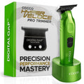 Cocco Hyper Veloce Pro Trimmer, Digital Gap Graphene Blade Edger, High-Torque Brushless BLDC Motor, Cordless, All-Metal Design, Lithium-Ion Battery, Charging Base Included