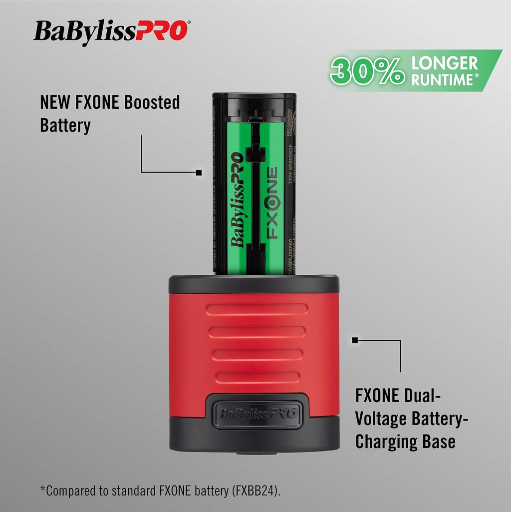 BaBylissPRO FXONE LO-PROFX prepack Including Hair Clipper, Trimmer, Charging Base and Boosted Capacity Battery