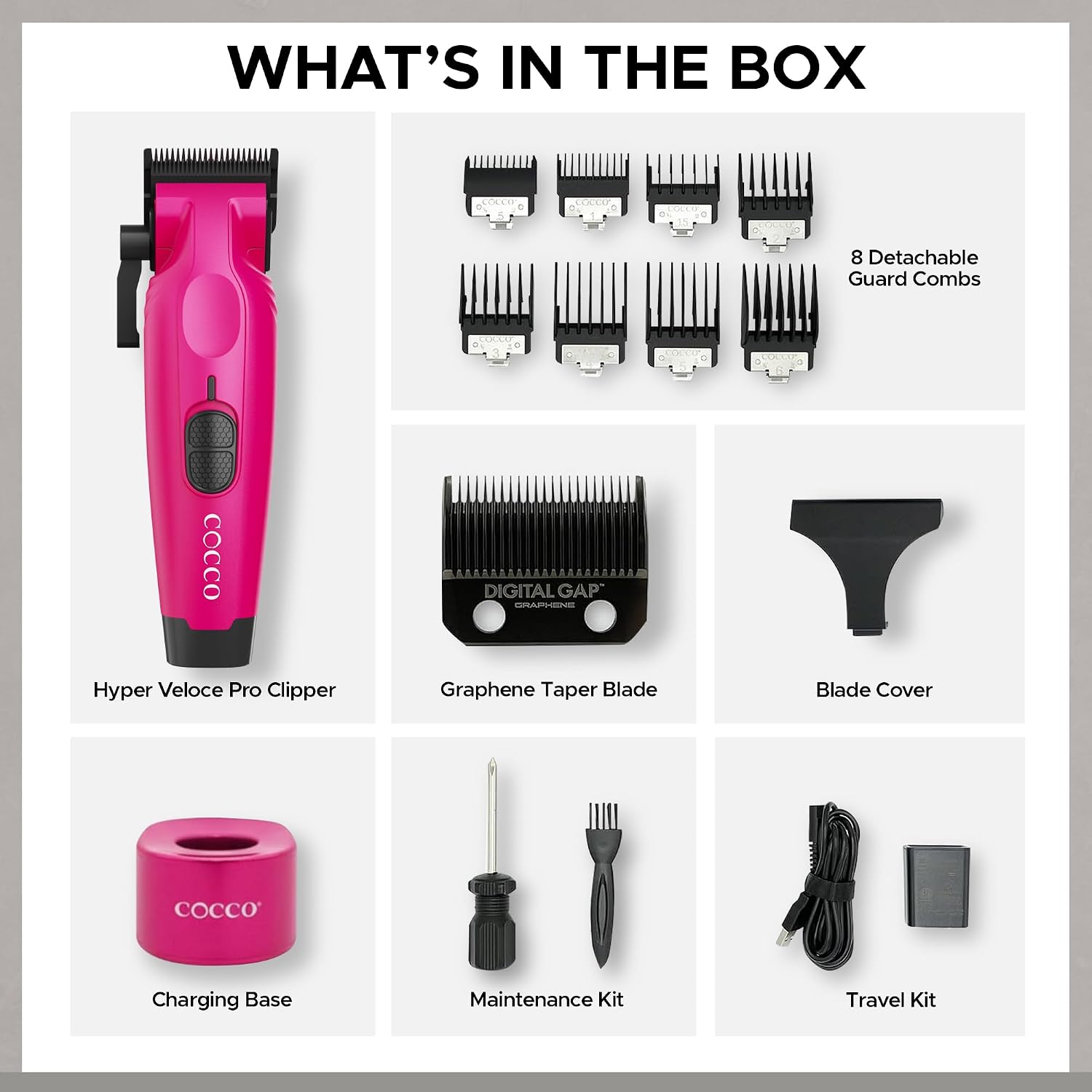 Cocco Professional Hyper Veloce Pro Clipper, Digital Gap Ambassador