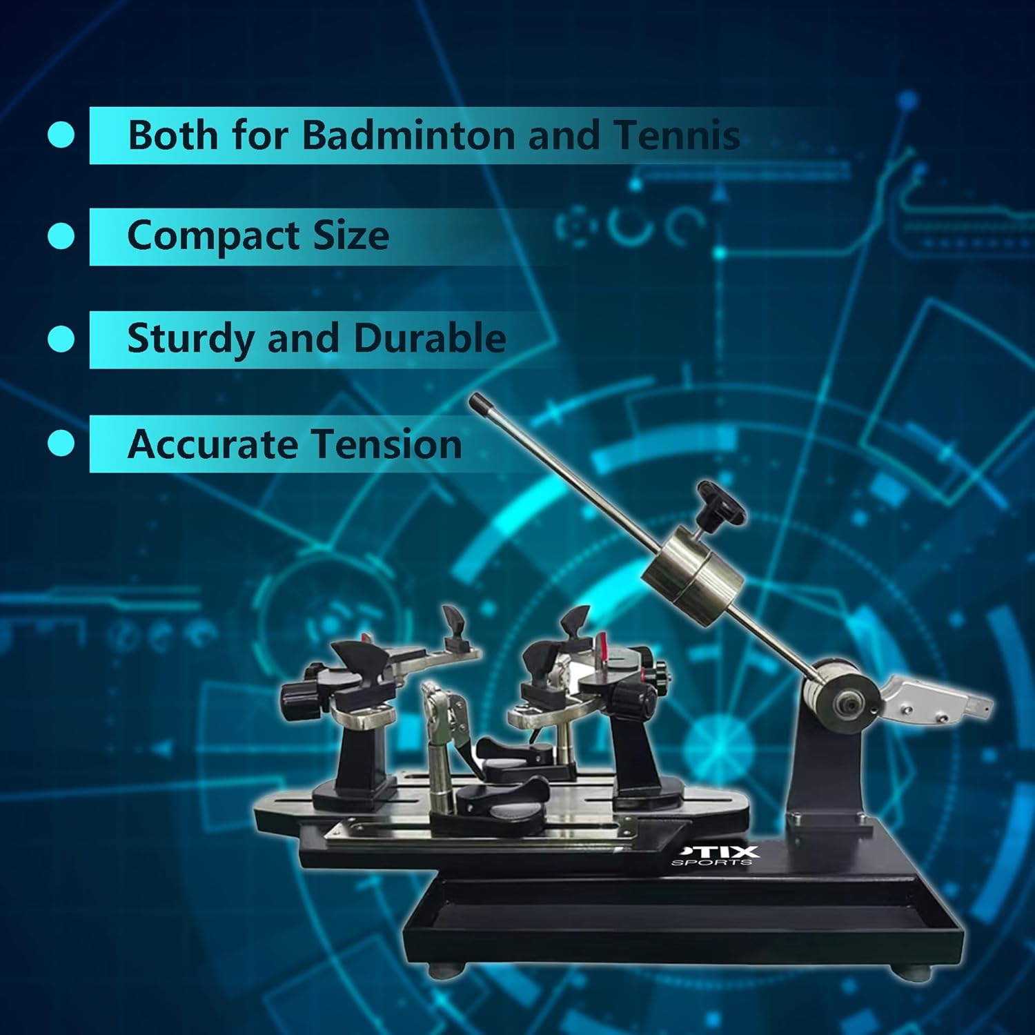 GT-120 Drop Weight Stringing Machine Manual Desktop Tennis Racket Stringing Machine, with Tools and Accessories