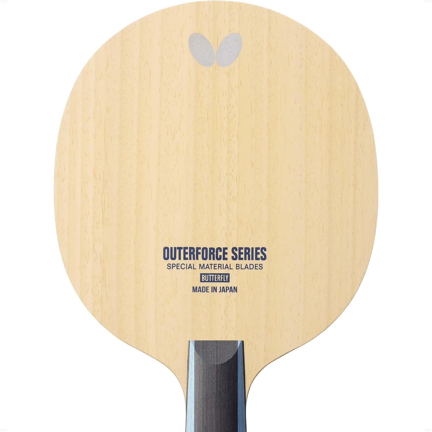 Butterfly Outerforce ALC CS Blade - Professional Butterfly Table Tennis Blade - Arylate-Carbon Fiber Blade - Good for Traditional or Reverse Backhand Penhold Style - Made in Japan