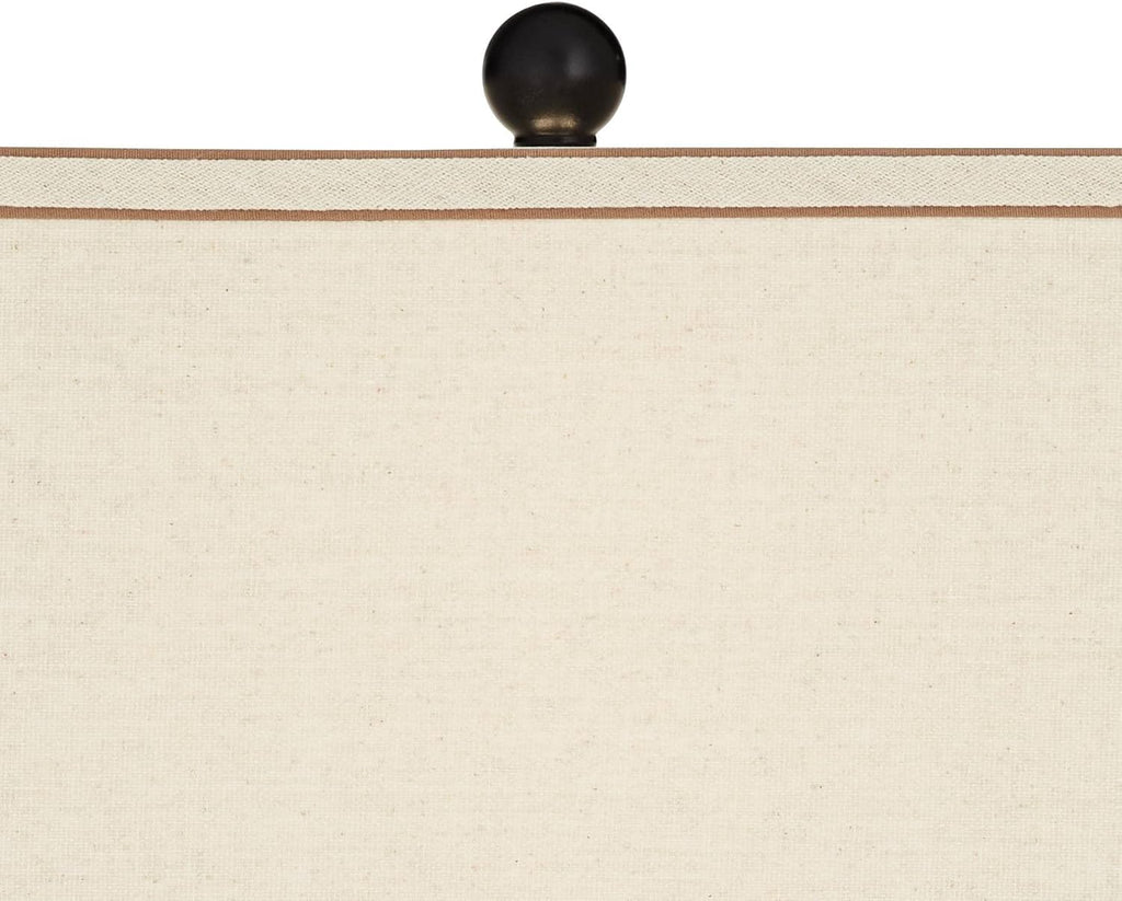 Possini Euro Design Julius Mid Century Modern Table Lamp 27' Tall Brown Ceramic Copper Drip Rectangular Fabric Shade Decor for Living Room Bedroom House Bedside Home Office (Color May Vary)