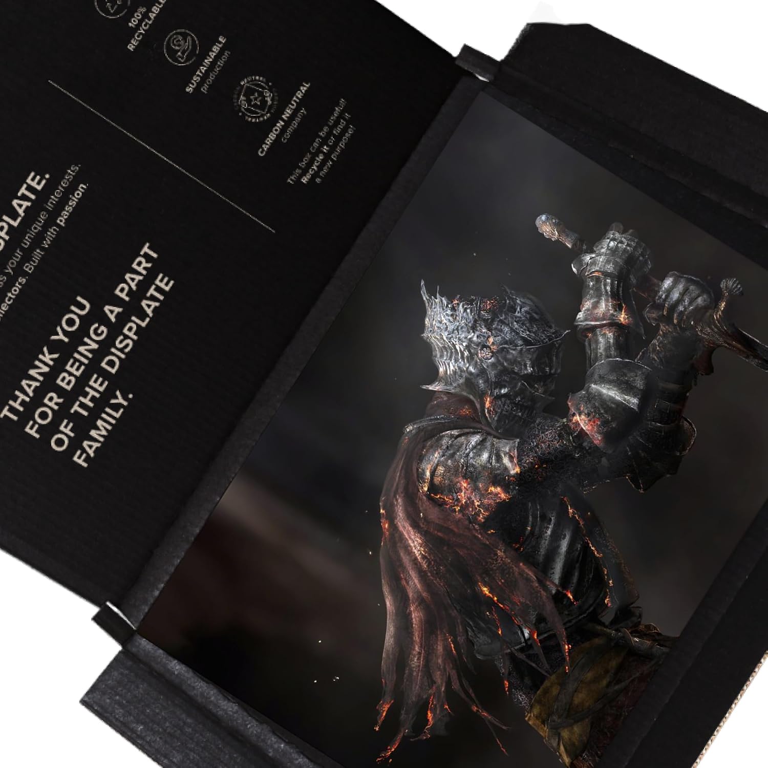 Displate Metal Poster DARK SOULS III Wall Art L | Wall-safe magnetic mounting, no drilling or tools. Easy to mount, artwork, wall decor home living room, bedrooms, offices.