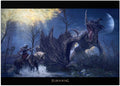 Displate Metal Poster ELDEN RING Flying Dragon Agheel Wall Art L | Wall-safe magnetic mounting, no drilling or tools. Easy to mount, artwork, wall decor home living room, bedrooms, offices.
