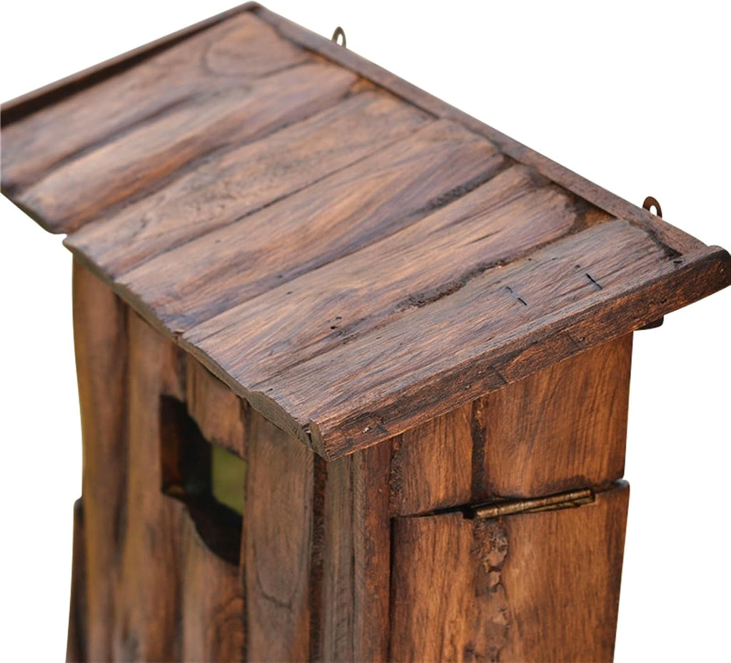 Wooden Wall-Mount Mailboxes, Vintage Cabin Mailbox, Hanging Post Box for Outside, Large Rainproof Suggestion Box Home Decor 15 x 7 x 14 Inch