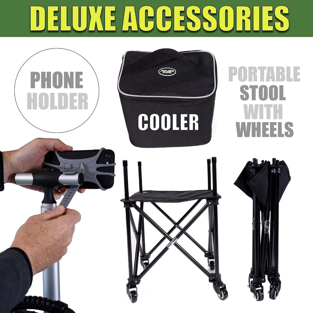 Rover Sports The Packhopper - Tennis Backpack and Ball Hopper in One - Tennis Ball Cart - Tennis Racket Bag and Ball Picker Upper also available for Pickleball