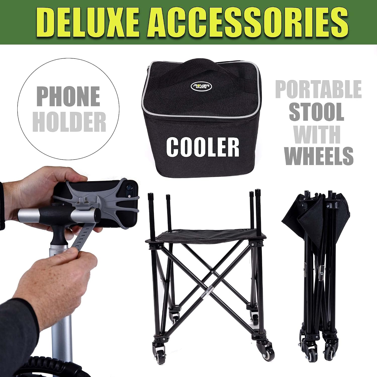 Rover Sports The Packhopper - Tennis Backpack and Ball Hopper in One - Tennis Ball Cart - Tennis Racket Bag and Ball Picker Upper also available for Pickleball