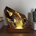 Space Resin Lamp - Handmade Galaxy Resin Night Light with USB Port, Variable Lights, Space Gifts for Adults, Astronaut Enthusiast Collectibles, Unique Birthday Gifts for Him & Her (10'x6')