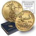 1986 - Present (Random Year) 1/10 oz American Eagle Gold Bullion Coin (Type 1 or Type 2) Brilliant Uncirculated with Original United States Mint Box $5 Seller BU
