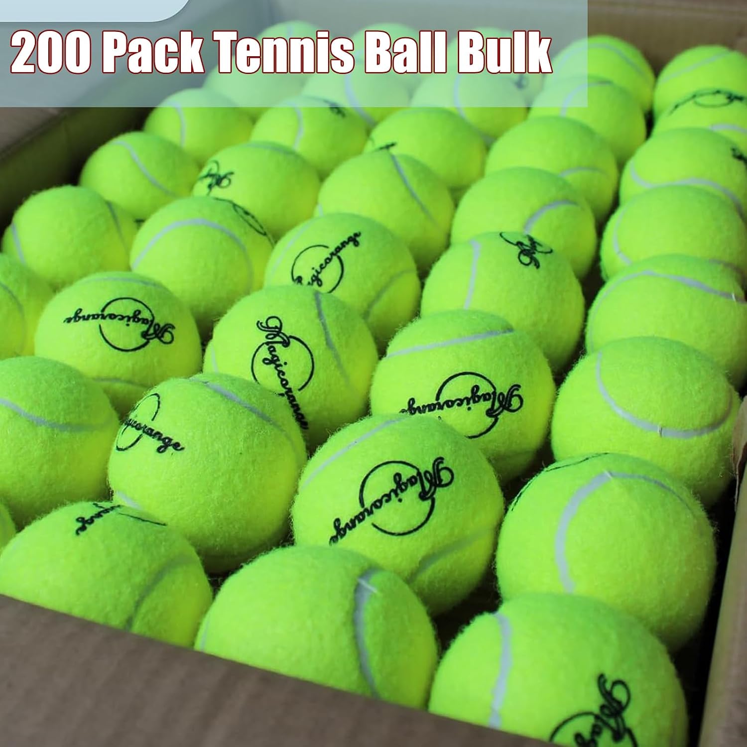 Magicorange Tennis Balls, Advanced Training Tennis Balls Practice Balls, Pet Dog Playing Balls, Come with Mesh Bag for Easy Transport, Good for Beginner Training Ball