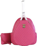 Court Couture Monaco Chevron Peony Tennis/Pickleball Backpack