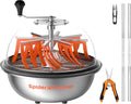 Spider Farmer Bud Leaf Bowl Trimmer 16', Manual Leaf Trimmer with Clear Dome, Sharp Stainless Steel Blades, Wet & Dry Use for Herbs & Hydroponic Plants, Includes Pruning Shears