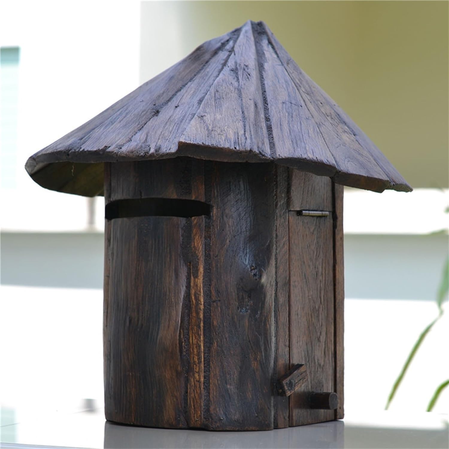 MELPHI Mailboxes for Outside, Retro Mailbox, Wooden Mailbox, Outdoor Decoration, Retro Country Style, Mail Manager for Mail/Newspaper/Post/Letter/Magazine