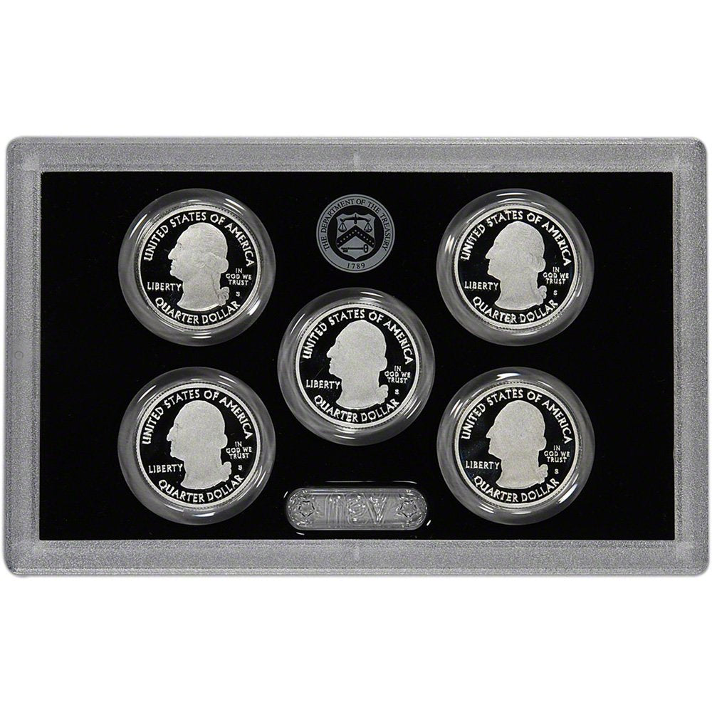 2012 S US Mint Quarters Silver Proof Set