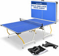 SereneLife 4in1 Multi Game Table, 48' Sports Arcade with Accessories, Ping Pong, Air Hockey, Pool Billiards, Soccer Foosball All in One, for Indoor and Outdoor, Family, Kids and Adults