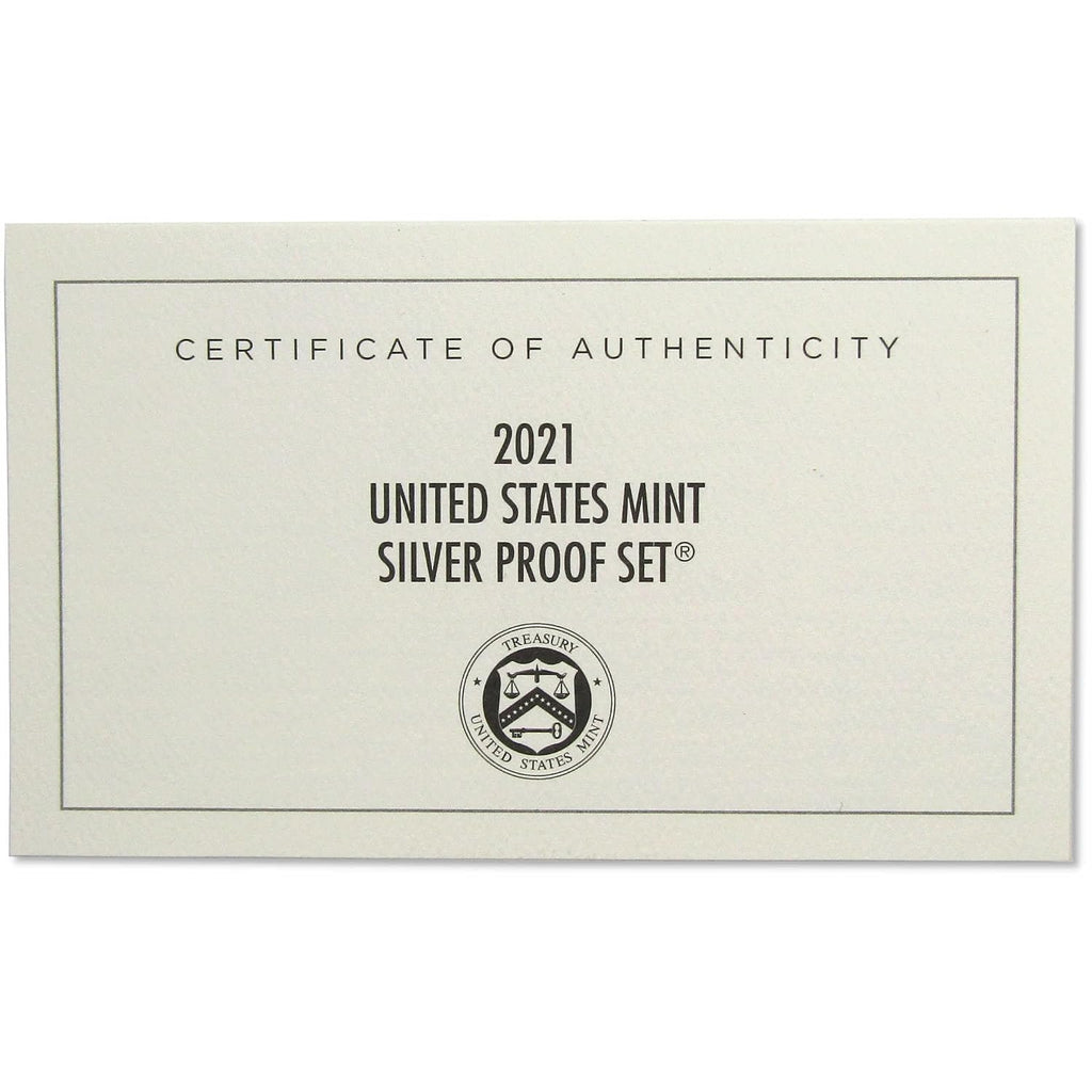 2021 Silver Proof Set U.S Mint Original Government Packaging OGP COA